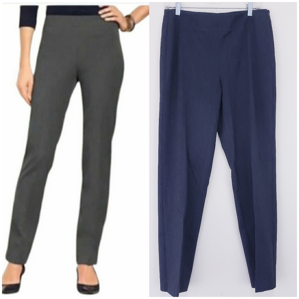 Talbots Charcoal Gray Heritage Pants Straight Leg Size 8 Trousers Dress Pants